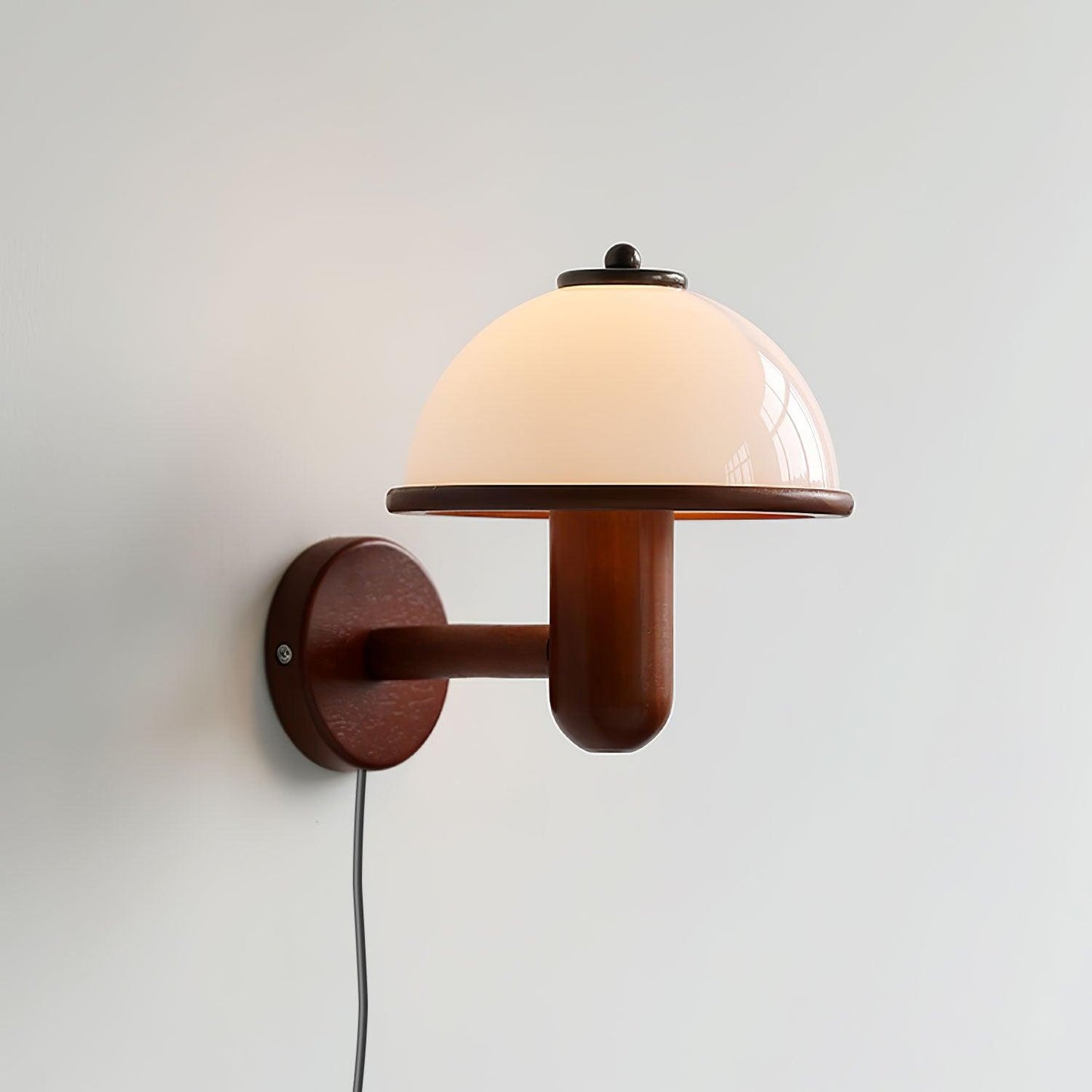 Mushroom Wood Sconce Wall Lamp