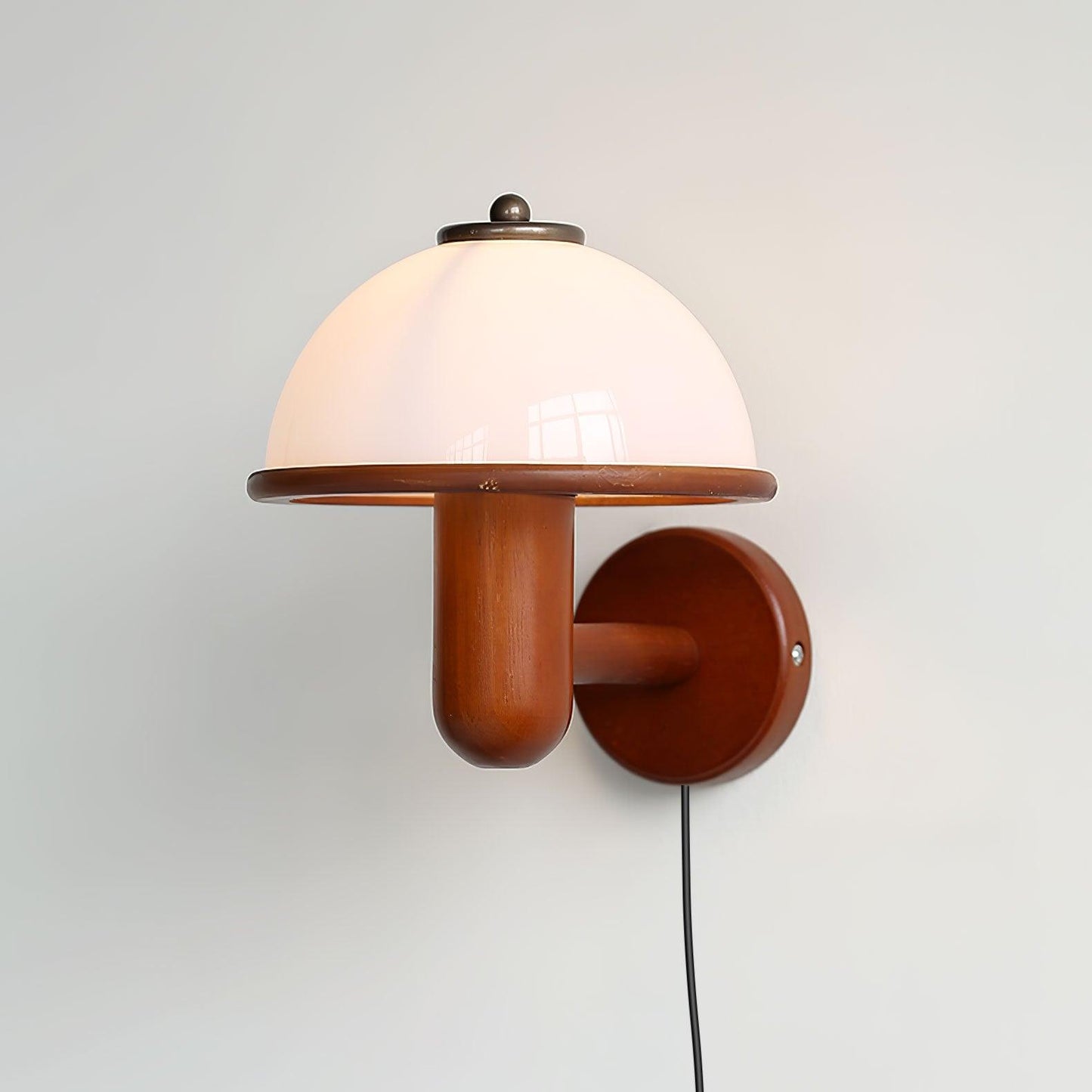 Mushroom Wood Sconce Wall Lamp