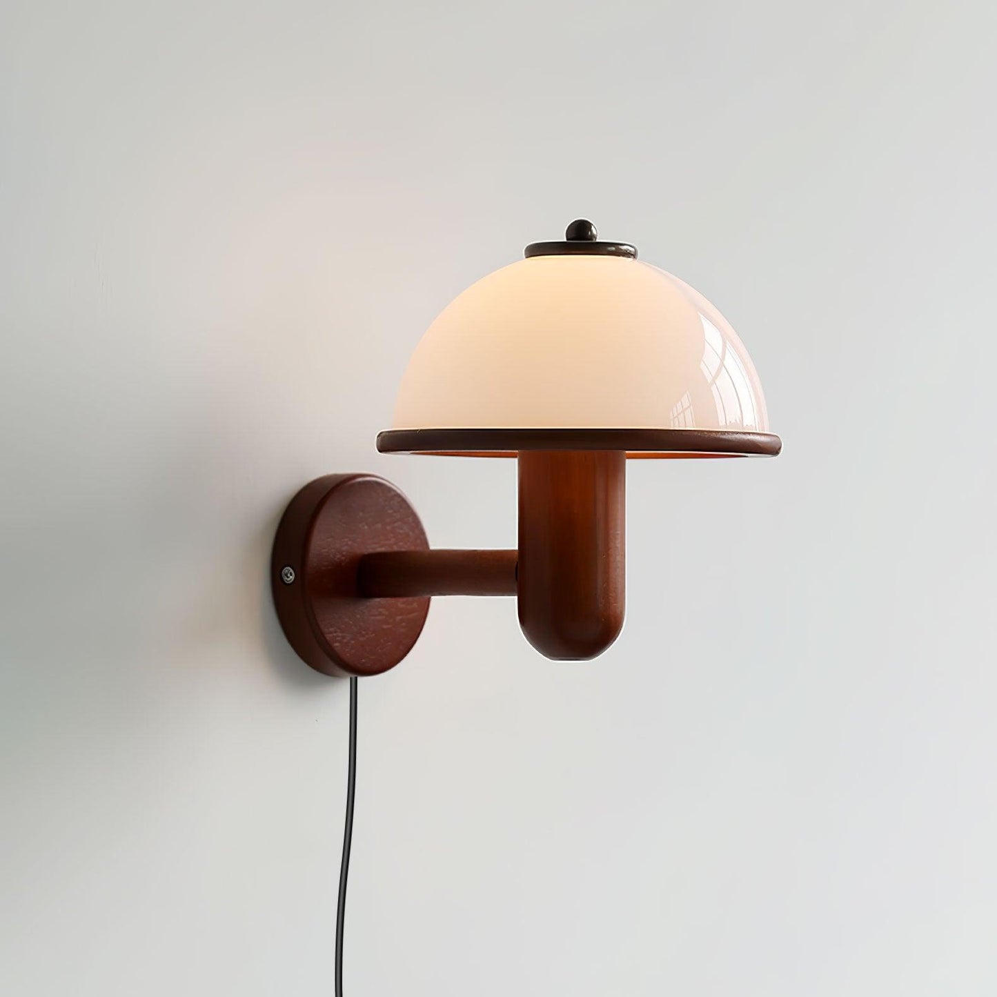 Mushroom Wood Sconce Wall Lamp