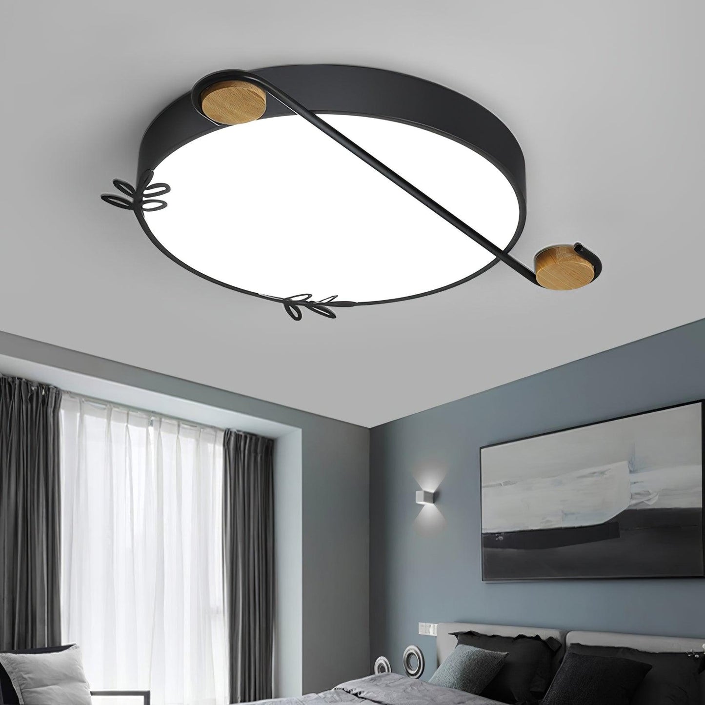 Musical Note Round Ceiling-mounted light Ceiling Lamp