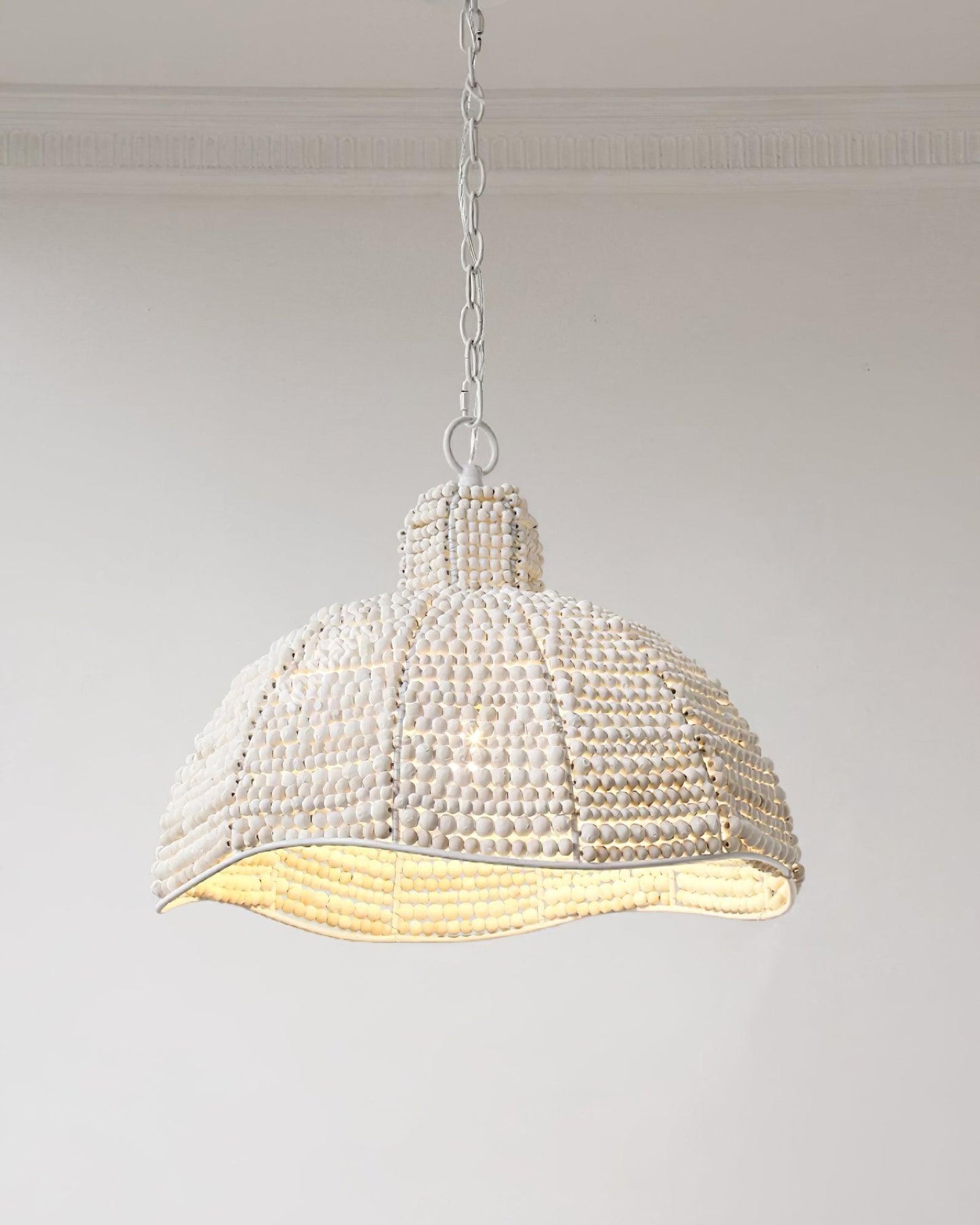 Obispo Wood Beads Droplight Pendant Lamp