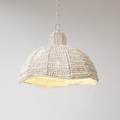 Obispo Wood Beads Droplight Pendant Lamp