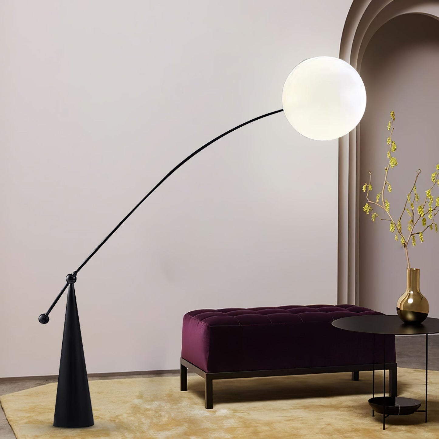 Opal Arc Ambient Floor Lamp Floor Lamp