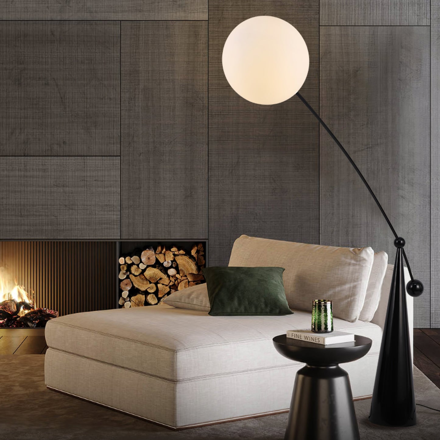 Opal Arc Ambient Floor Lamp Floor Lamp