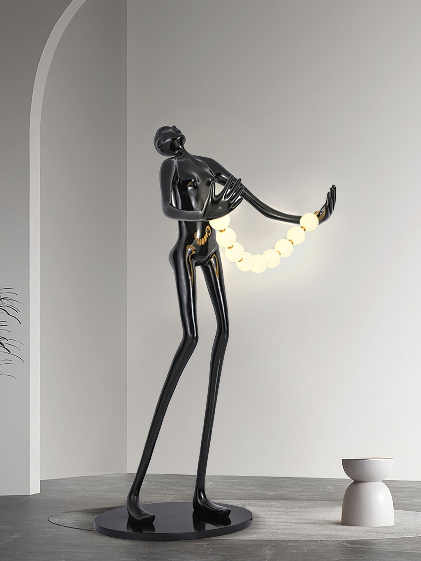 Orb Juggler Sculpture Uplight Lamp Floor Lamp