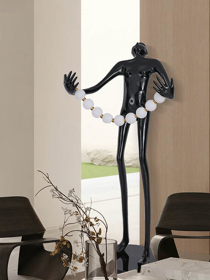 Orb Juggler Sculpture Uplight Lamp Floor Lamp