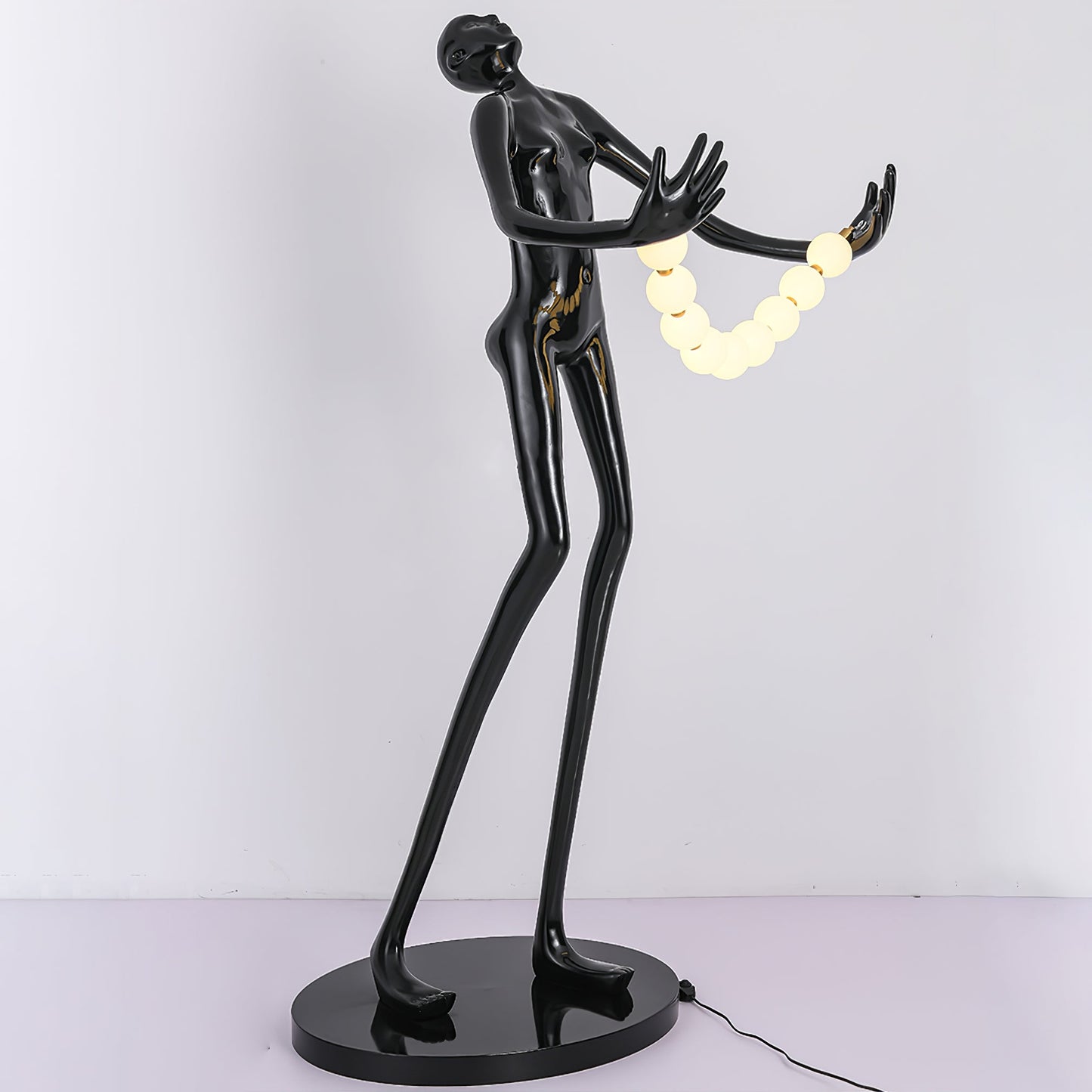 Orb Juggler Sculpture Uplight Lamp Floor Lamp