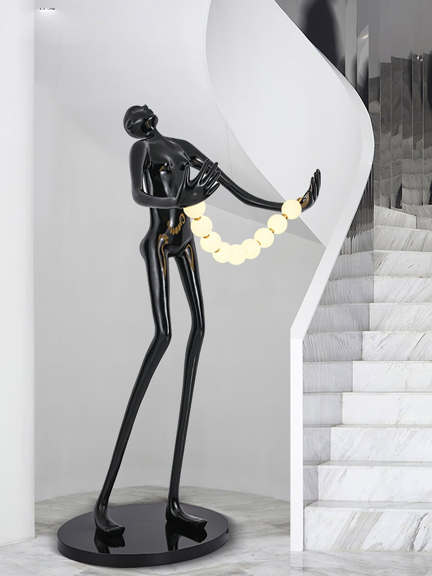 Orb Juggler Sculpture Uplight Lamp Floor Lamp