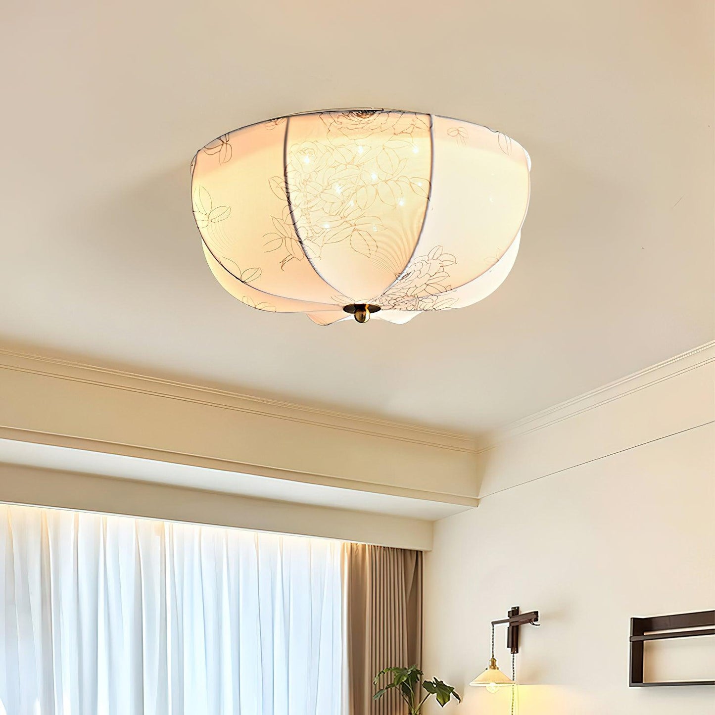 Orchid Fabric Ceiling light Ceiling Lamp