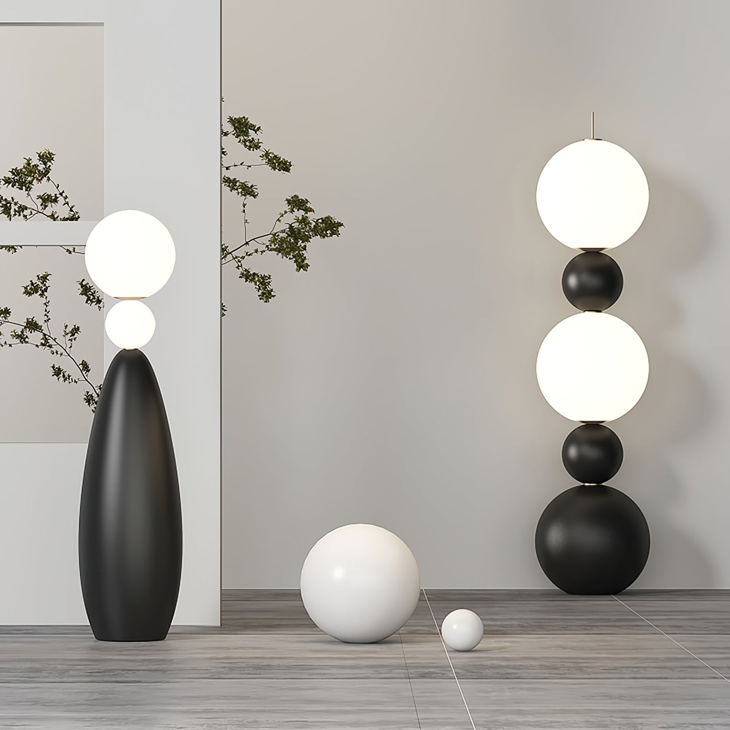 Orion Sphere Uplight Lamp Floor Lamp