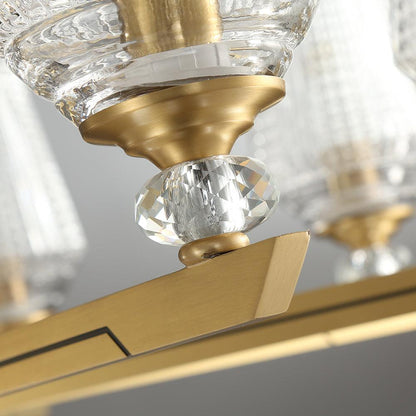 Orrefors Brass Ceiling fixture Chandelier