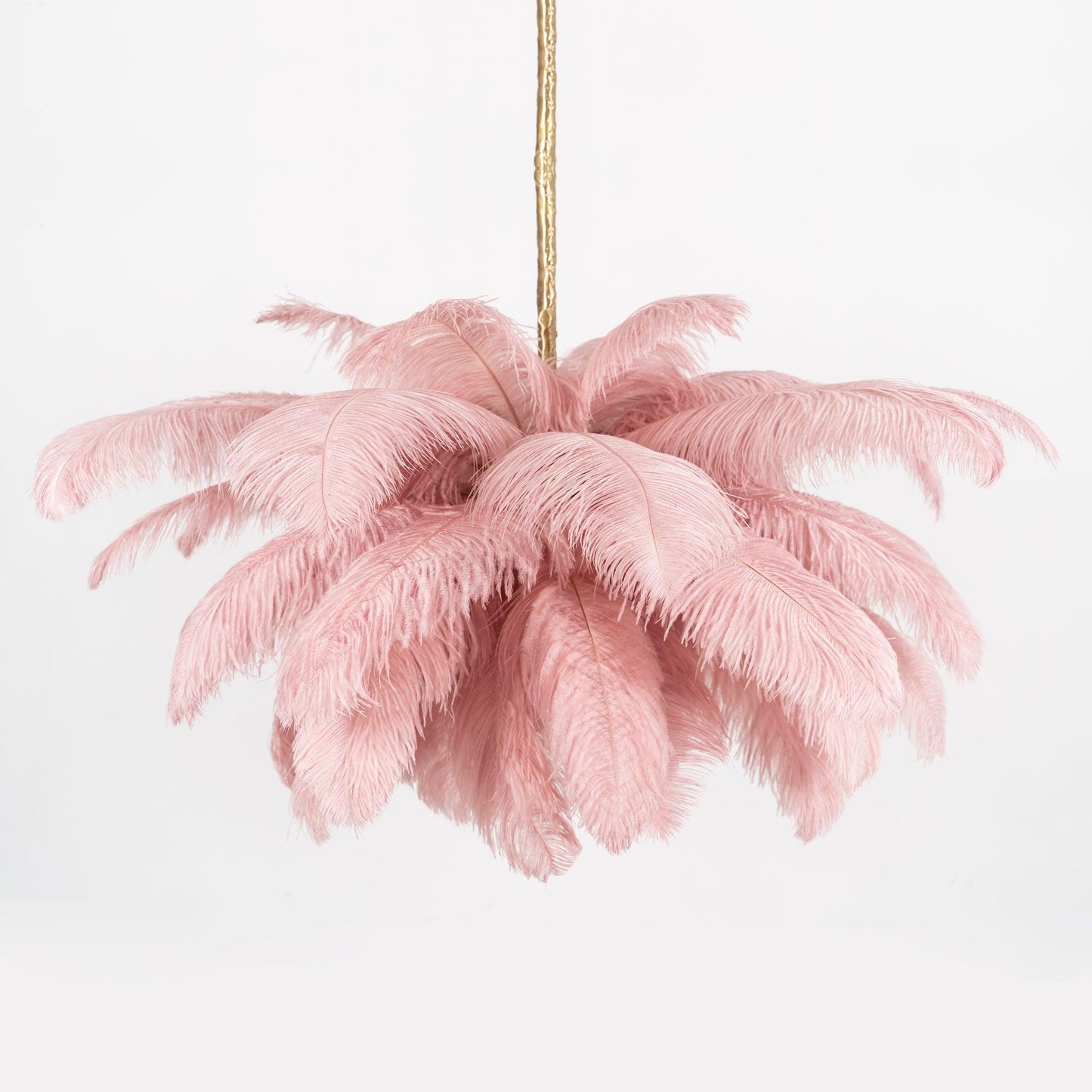 Ostrich Feather Gasolier Chandelier