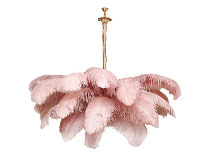 Ostrich Feather Gasolier Chandelier