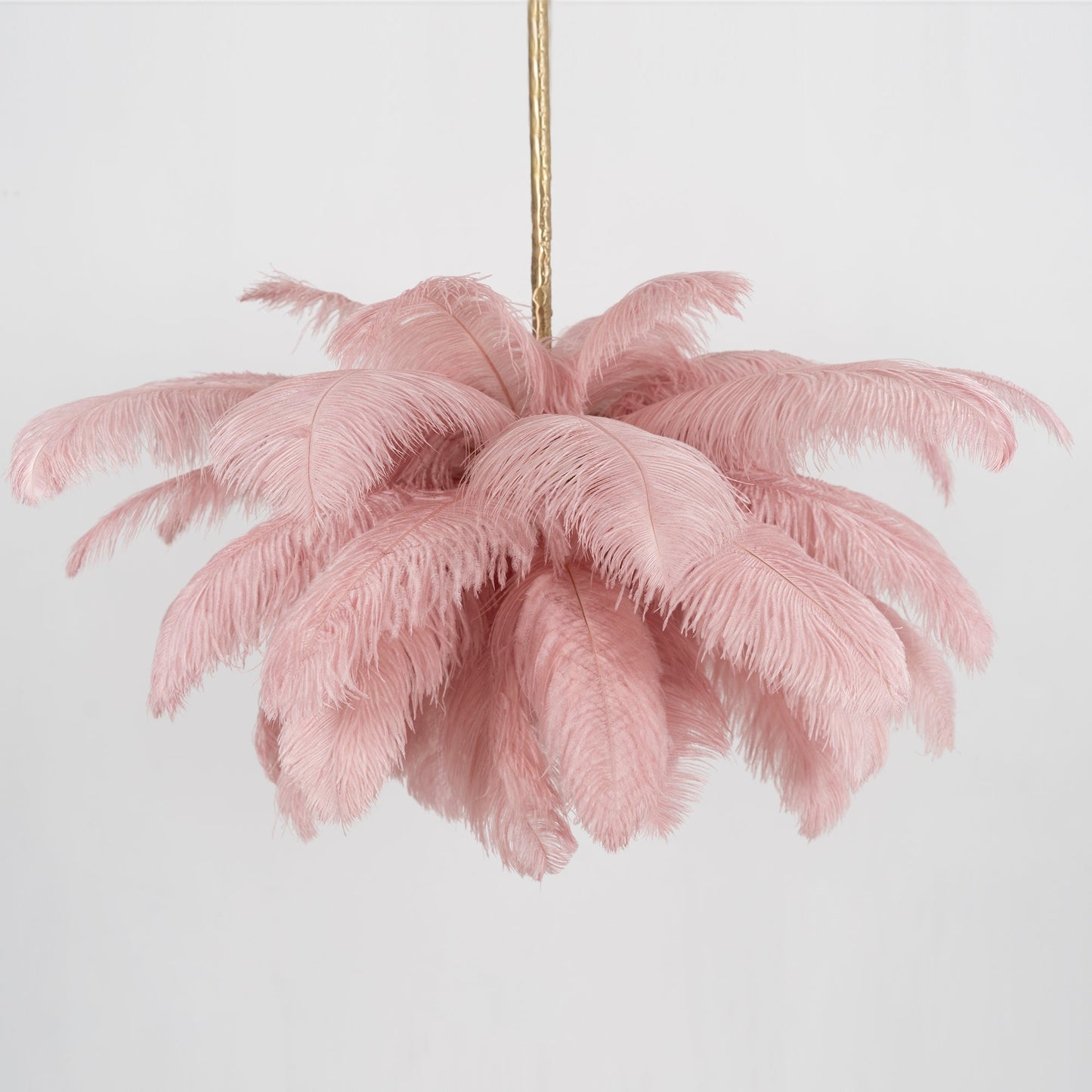 Ostrich Feather Gasolier Chandelier