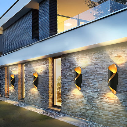 Outdoor LED Up and Down Light Waterproof Modern Wall Sconce Lighting