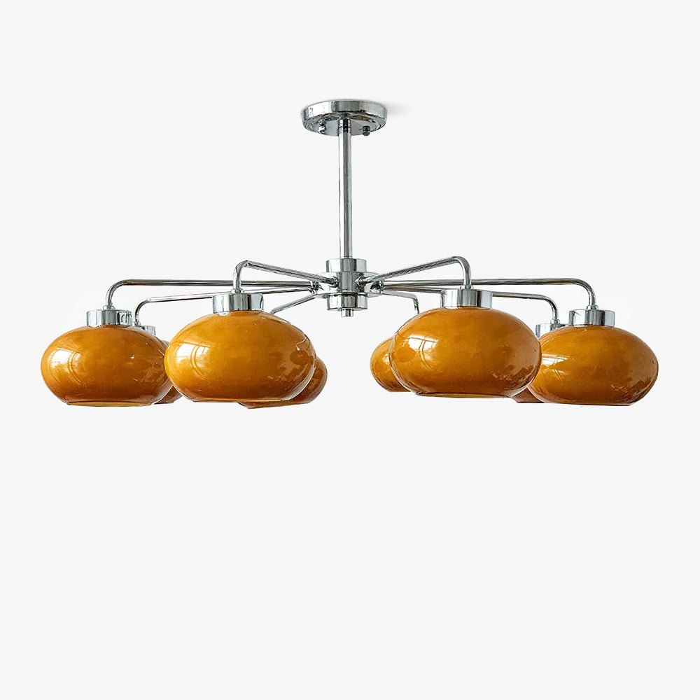 Oval Persimmon Crown Chandelier