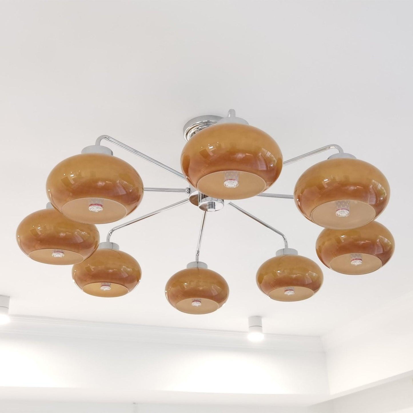 Oval Persimmon Crown Chandelier