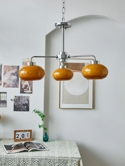 Oval Persimmon Crown Chandelier