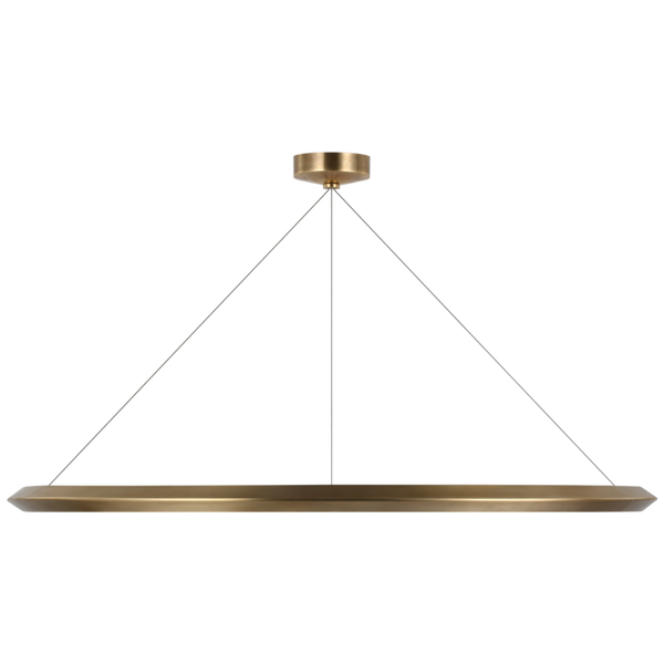 Ring Chandelier, 1-Light, LED, Natural Brass, 48"W (PB 5152NB CX137)