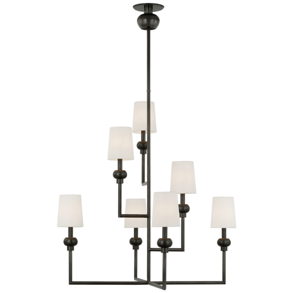 XL Offset Chandelier - Bronze