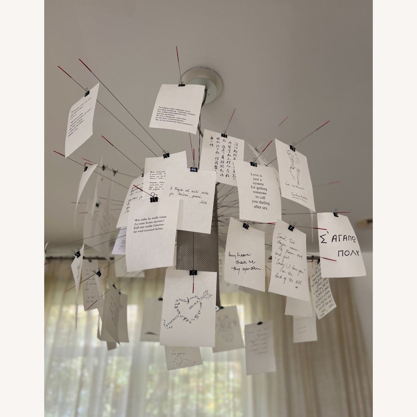 Paper Electrolier Chandelier