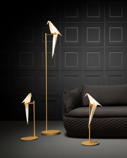 Paper Crane Bird Torchiere Lamp Floor Lamp