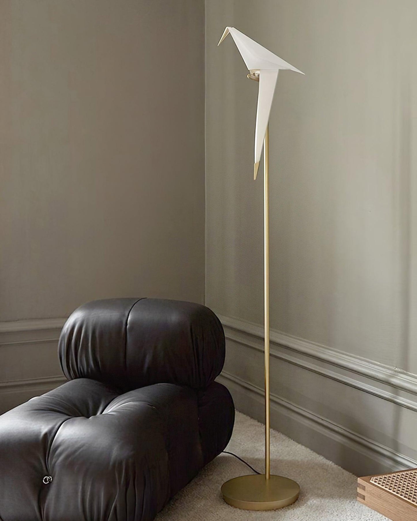 Paper Crane Bird Torchiere Lamp Floor Lamp