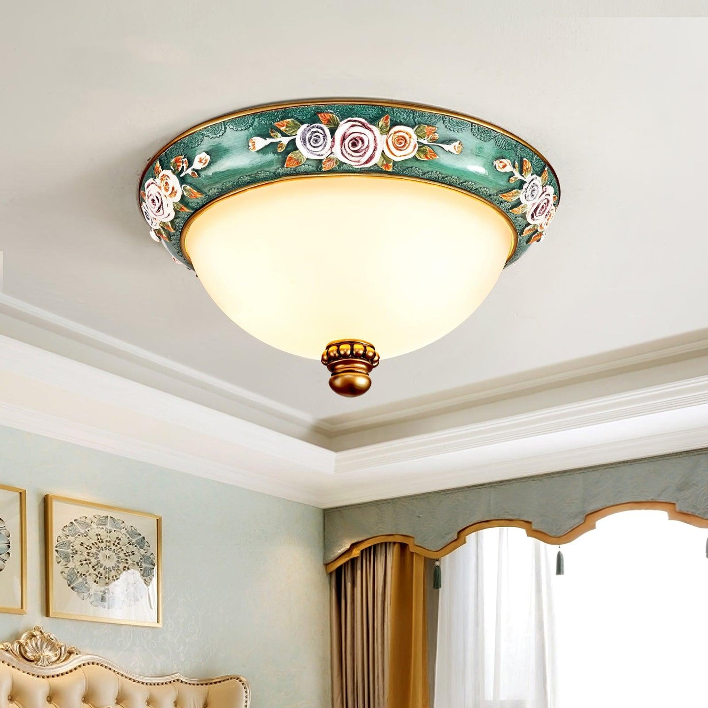 Pastoral Bowl Overhead fixture Ceiling Light