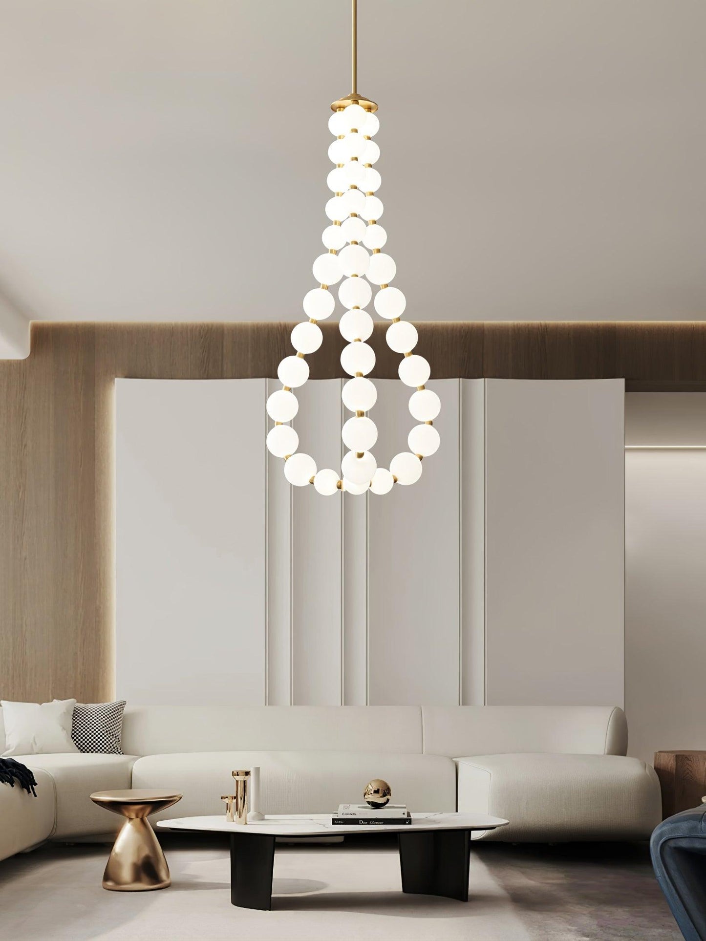 Glass Pearl Necklace Ceiling fixture Chandelier