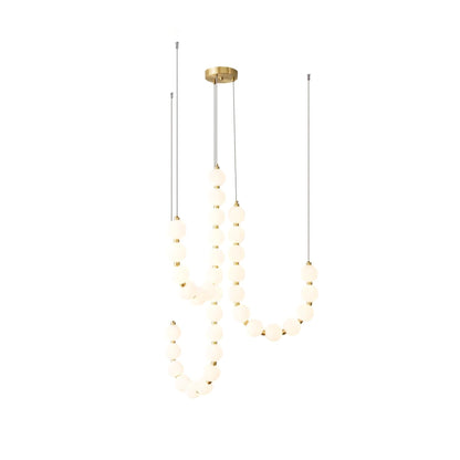 Glass Pearl Necklace Ceiling fixture Chandelier