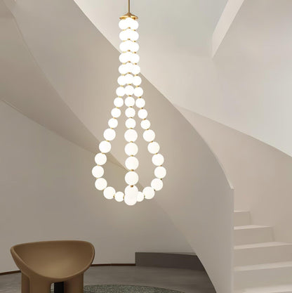 Glass Pearl Necklace Ceiling fixture Chandelier