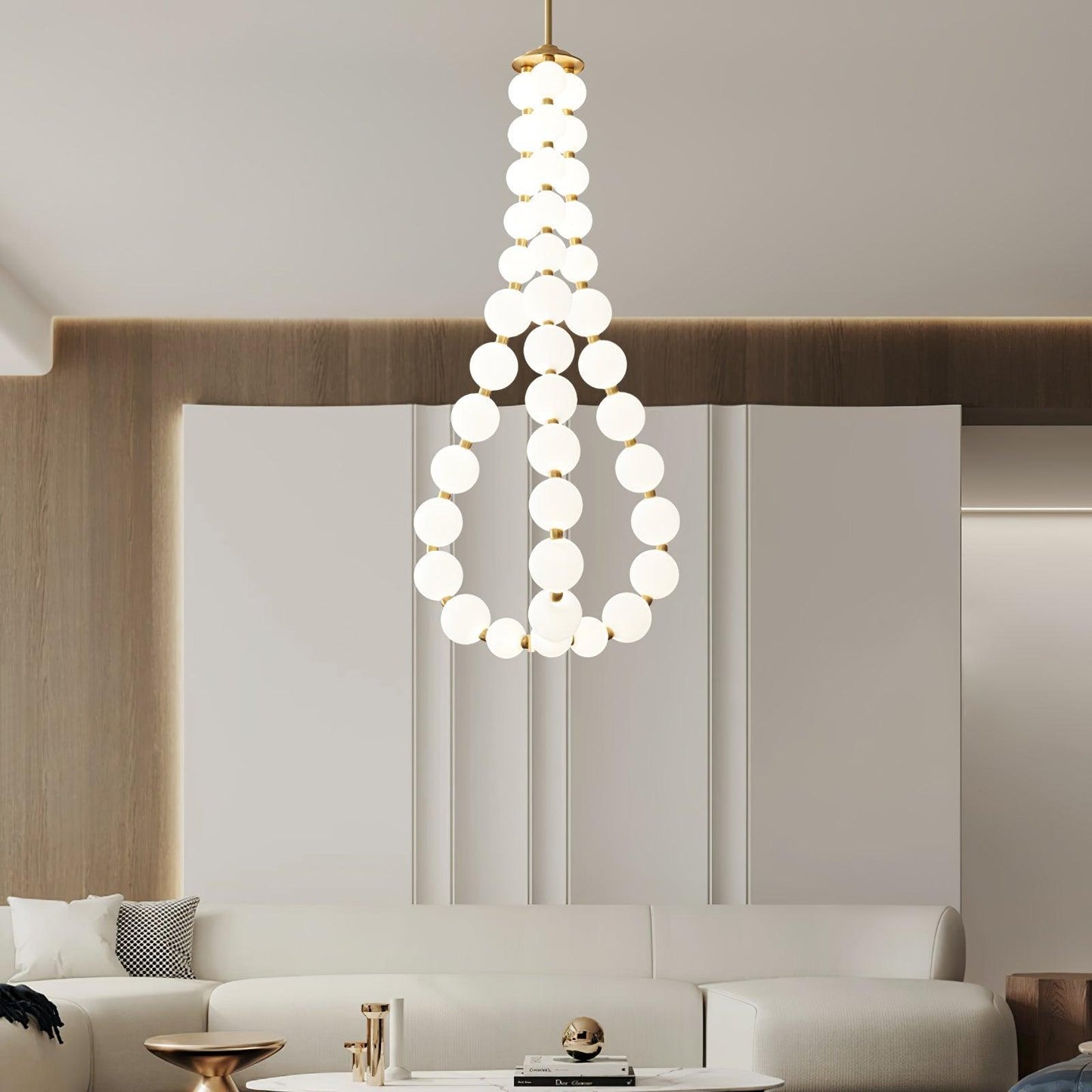 Glass Pearl Necklace Ceiling fixture Chandelier