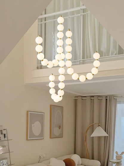 Glass Pearl Necklace Ceiling fixture Chandelier