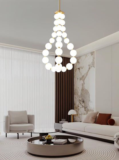 Glass Pearl Necklace Ceiling fixture Chandelier