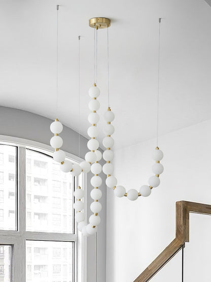 Glass Pearl Necklace Ceiling fixture Chandelier