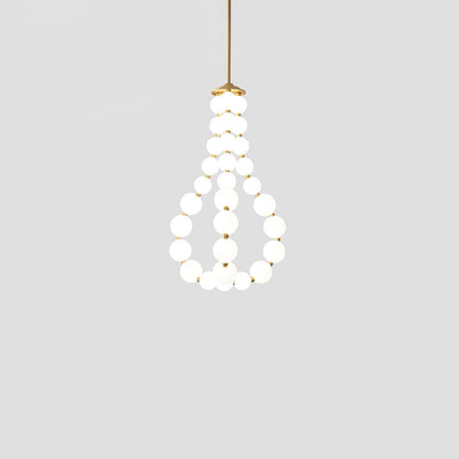 Glass Pearl Necklace Ceiling fixture Chandelier