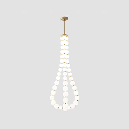 Glass Pearl Necklace Ceiling fixture Chandelier