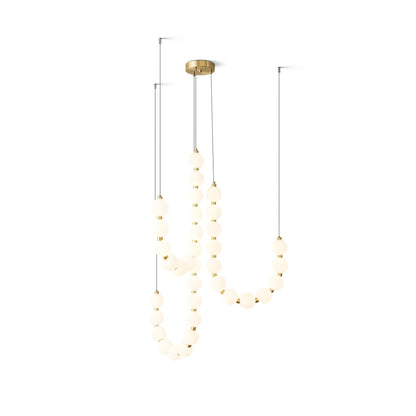 Glass Pearl Necklace Ceiling fixture Chandelier