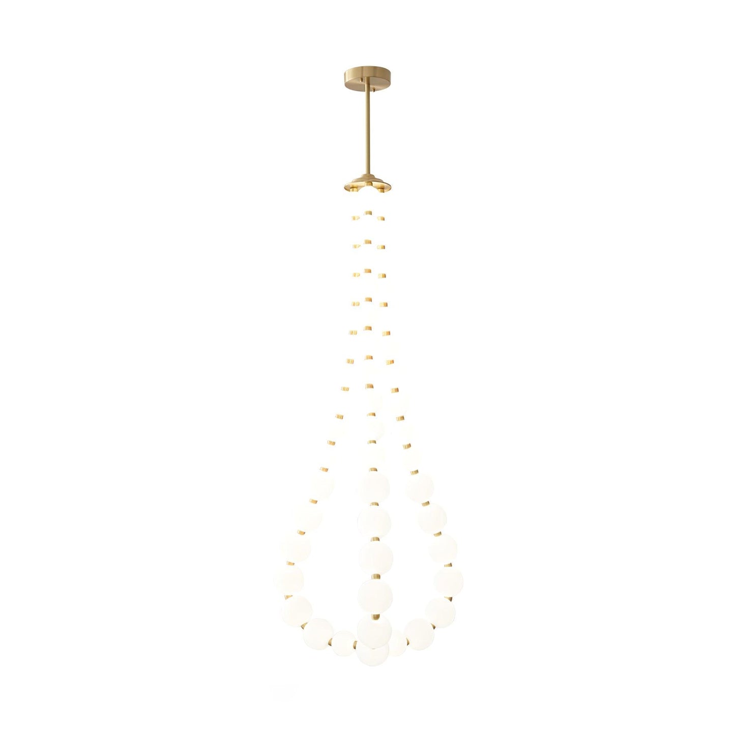 Acrylic Pearl Necklace Candelabrum Chandelier