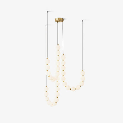 Glass Pearl Necklace Ceiling fixture Chandelier