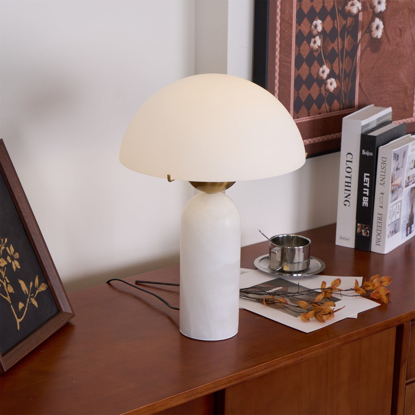 Peono Alabaster Nightstand lamp Table Lamp