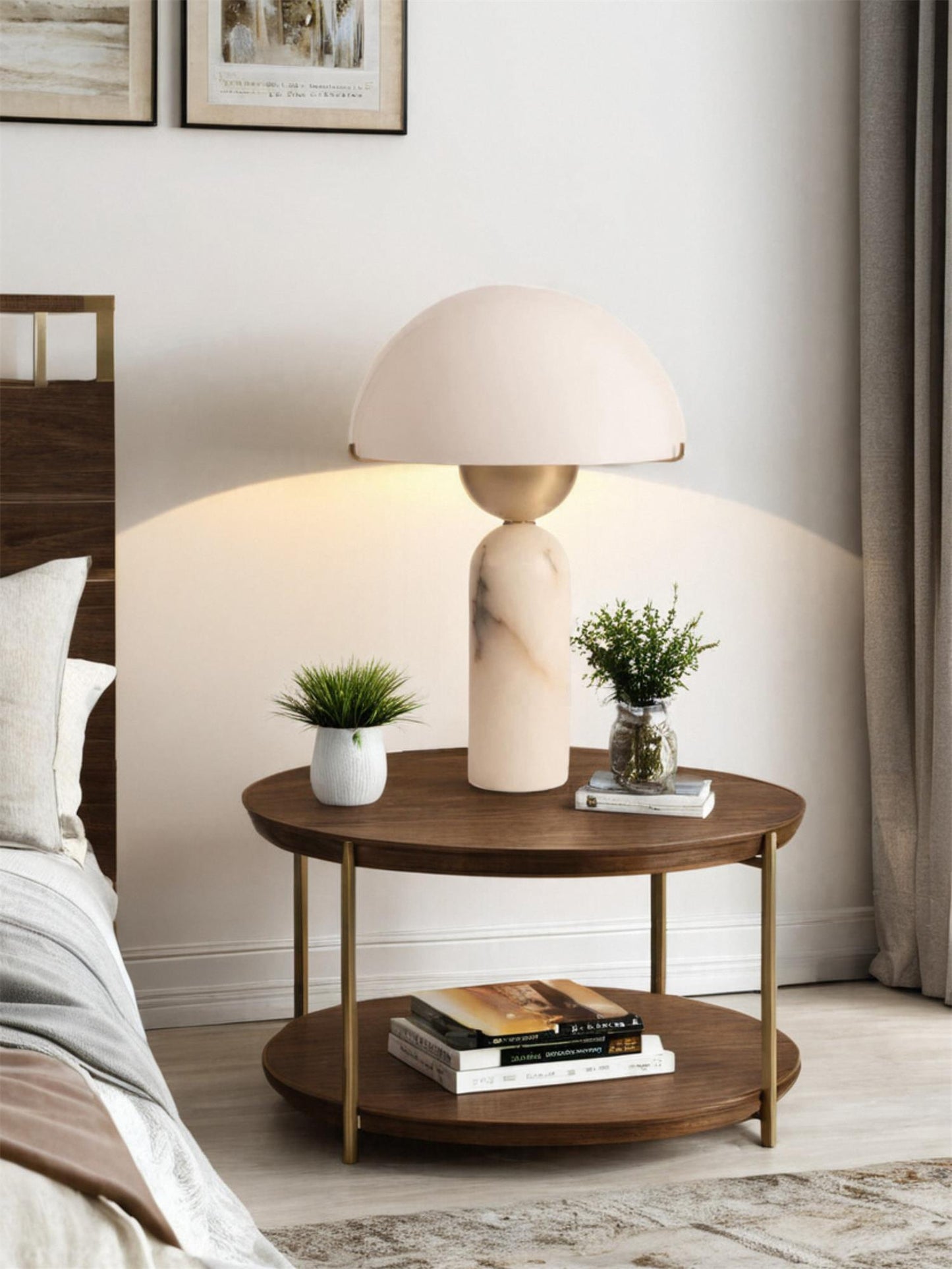 Peono Alabaster Nightstand lamp Table Lamp