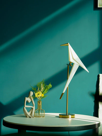 Paper Crane Bird Nightstand lamp Table Lamp