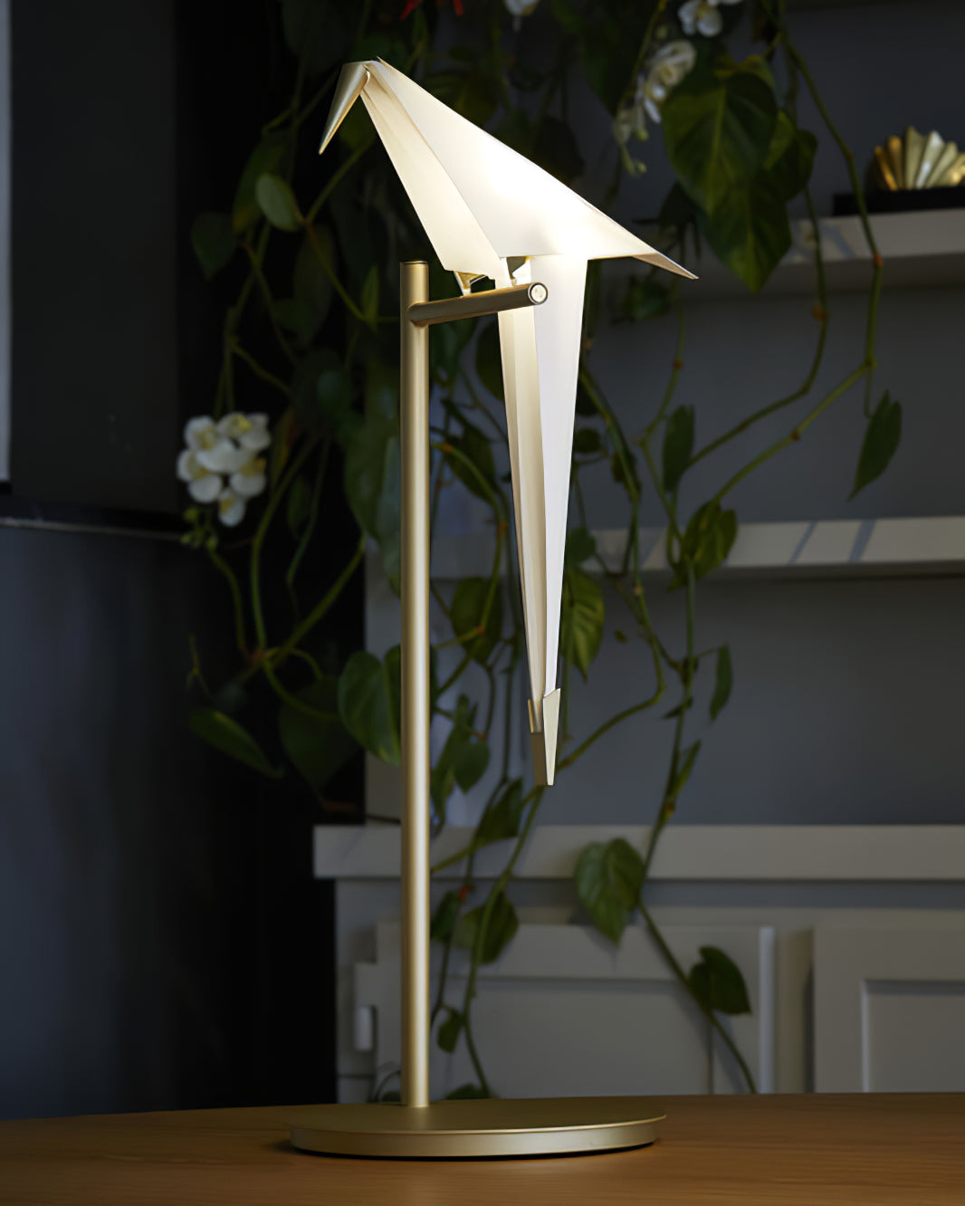 Paper Crane Bird Nightstand lamp Table Lamp