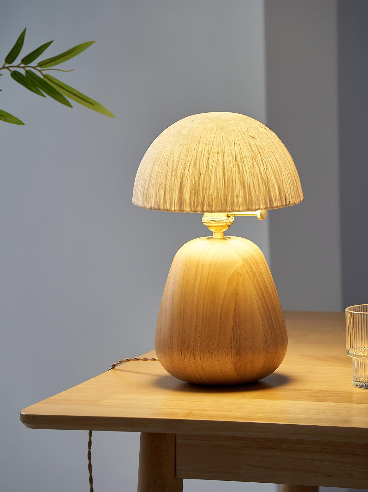 Percy Oak Task lamp Table Lamp