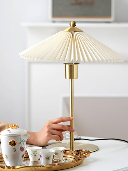 Perla Pleated Portable lamp Table Lamp