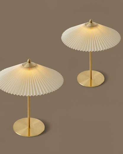 Perla Pleated Portable lamp Table Lamp