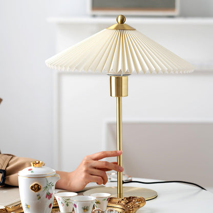 Perla Pleated Portable lamp Table Lamp