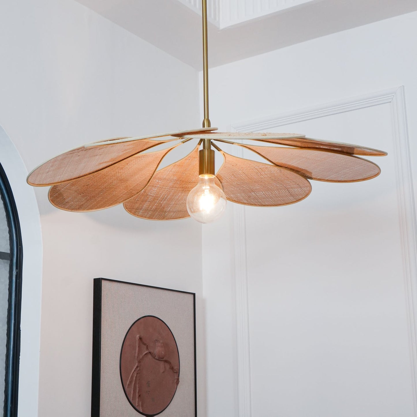 Petals Bloom Rattan Ceiling light fitting Pendant Lamp