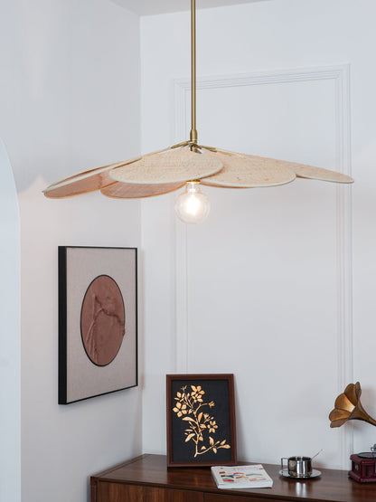 Petals Bloom Rattan Ceiling light fitting Pendant Lamp